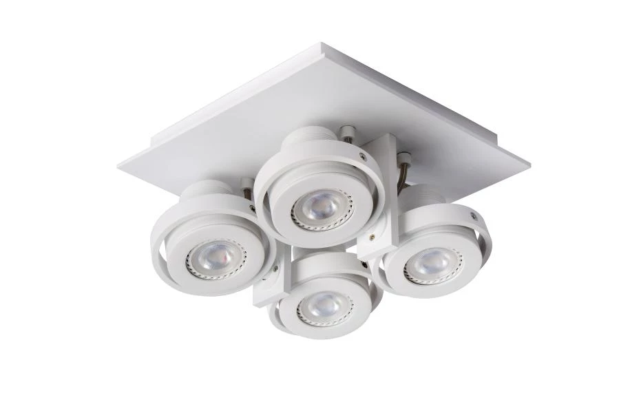 Lucide LANDA - Ceiling spotlight - LED Dim to warm - GU10 - 4x5W 2200K/3000K - White - off